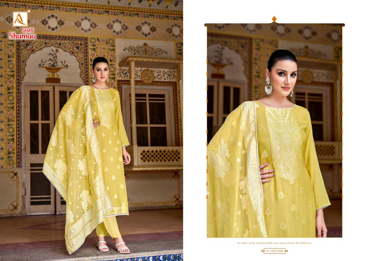 Shamaa Viscose Jacquard Deisgner Suit  Catalog